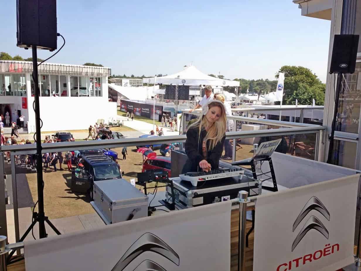 DJ Fabrizia - Goodwood Festival of Speed - Citroen - Storm DJs